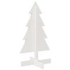 vidaXL Albero di Natale Decorativo Bianco 80 cm Legno Massello di Pino