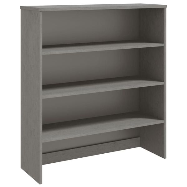 vidaXL Ripiano per Credenza Grigio Chiaro 90x30x100 cm Legno di Pino