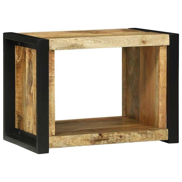 vidaXL Cubo da Parete Marrone 55 x 35 x 40 cm Legno massello di mango