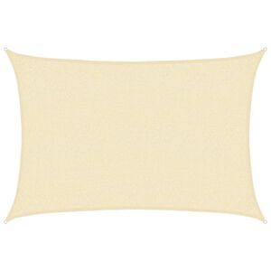 vidaXL Vela Parasole 160 g/m&sup2; Crema 2x3 m in HDPE