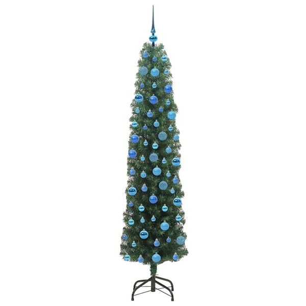 vidaXL Albero di Natale artificiale con 300 LED Verde 180 cm