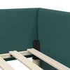 vidaXL Cornice del letto ad angolo Verde Scuro 90 cm x 200 cm Velluto