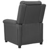 vidaXL Poltrona Massaggiante Grigio Scuro in Tessuto