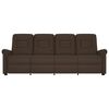 vidaXL Poltrona Massaggiante Reclinabile 4 Posti Marrone in Similpelle
