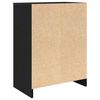 vidaXL Scarpiera Rovere Nero 57x34x76 cm in Legno Multistrato