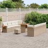 vidaXL Set Divano da Giardino 11 pcs beige e panna 80 x 80 x 71 cm