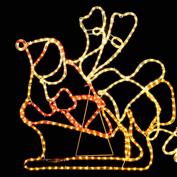 vidaXL Decorazione Luminosa Natalizia XXL 6 Renne e Slitta 160 LED 7m