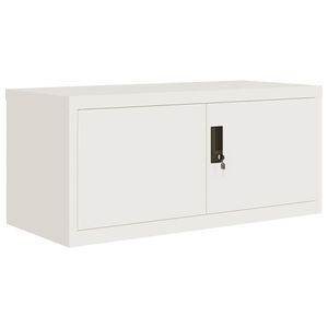 vidaXL Armadio Classificatore Bianco 90x40x40 cm in Acciaio