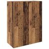 vidaXL Mobiletto a muro 2 pcs Legno vecchio 69,5 x 34 x 90 cm
