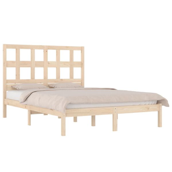 vidaXL Giroletto senza Materasso 120x190 cm in Legno Massello di Pino