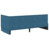 vidaXL Cornice del letto ad angolo Blu 90 cm x 200 cm Velluto