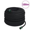vidaXL Tubo di Irrigazione da Giardino Nero 0,6" 100 m in Gomma