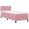 vidaXL Letto a molle con materasso Rosa 80 x 200 cm Velluto