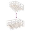 vidaXL Letto Libreria senza Materasso Bianco 120x190 cm Legno di Pino