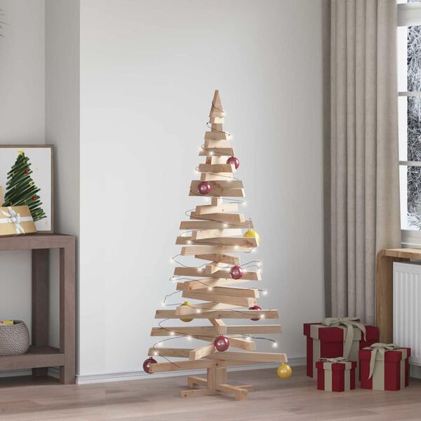 vidaXL Alberi di Natale Naturale 150 cm Legno di pino massello