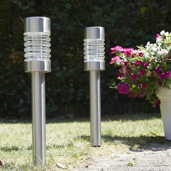 Luxform Faretti Solari a LED da Giardino AYR Torino 2 pz