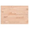 vidaXL Piano Tavolo 60x40x1,5cm Rettangolare Legno Massello Faggio