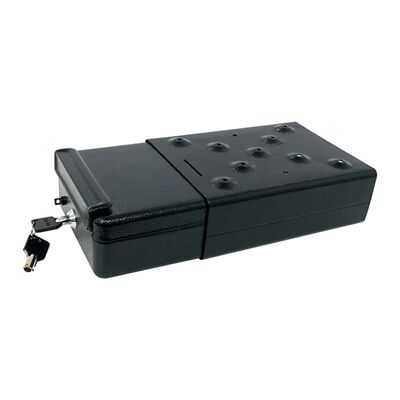Carpoint Cassetta di Sicurezza in Acciaio per Auto 22,5x16x7,5cm Nera