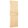 vidaXL Porta Scorrevole con Set Hardware 70x210 cm Legno Massello Pino
