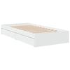 vidaXL Giroletto con Cassetti Bianco 75x190 cm in Legno Multistrato