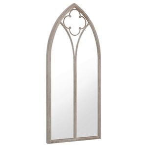 vidaXL Specchio da Giardino Sabbia 100x45 cm in Ferro per Uso Esterno