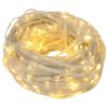 vidaXL Luci a corda 400 LED Bianco caldo 40 m