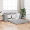 vidaXL Divano letto 60cm Grigio Nuvola Tessuto