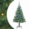 vidaXL Albero di Natale Verde 150 cm PVC