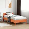 vidaXL Letto senza Materasso Marrone Cera 90x190 cm in Legno di Pino
