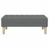 vidaXL panchina Grigio scuro 113 x 57 x 39 cm Tessuto