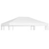 vidaXL Copertura Superiore per Gazebo 270 g/m² 4x3 m Bianca
