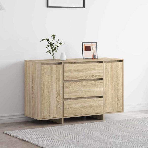 vidaXL Credenza Rovere Sonoma 120 x 41 x 75 cm Legno multistrato
