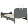 vidaXL Struttura letto bambini con testata Grigio chiaro 80 x 200 cm