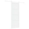 vidaXL Porta scorrevole 78 x 211 cm Legno ingegnerizzato Bianco