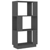 vidaXL Libreria/Divisorio Grigio 51x25x101 cm Legno Massello di Pino