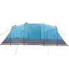 vidaXL Tenda Familiare a Tunnel per 6 Persone Blu Impermeabile