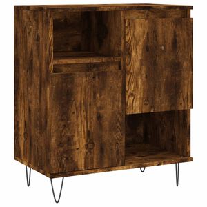 vidaXL Credenza Rovere Fumo 60x35x70 cm in Legno Multistrato