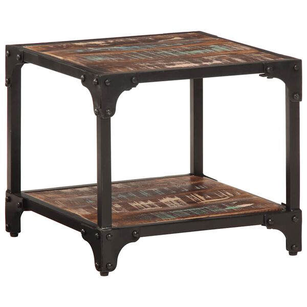 vidaXL Tavolino da Salotto 40x40x36 cm in Legno Massello di Recupero