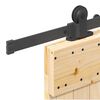vidaXL Porta Scorrevole con Set Hardware 95x210 cm Legno Massello Pino