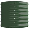 vidaXL Letto Giardino Acciaio Zincato 114x40x36 cm Verde