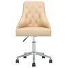 vidaXL Sedie da Pranzo Girevoli 6 pz Crema in Tessuto
