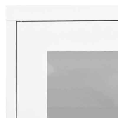vidaXL Armadio per Ufficio Bianco 90x40x70 cm in Acciaio