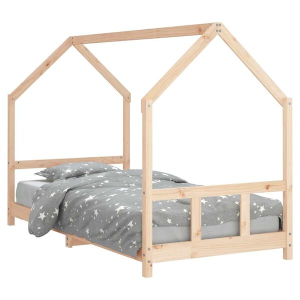 vidaXL Giroletto per Bambini 90x200 cm in Legno Massello di Pino