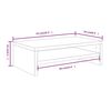 vidaXL Supporto per Monitor Grigio Sonoma 42x24x13cm Legno Multistrato