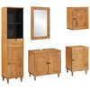 vidaXL Set di mobili per il bagno 5 pz Marrone 38 x 33 x 160 cm