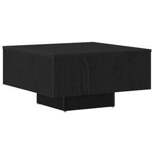 vidaXL Tavolino da salotto Rovere Nero 60 x 60 x 31,5 cm