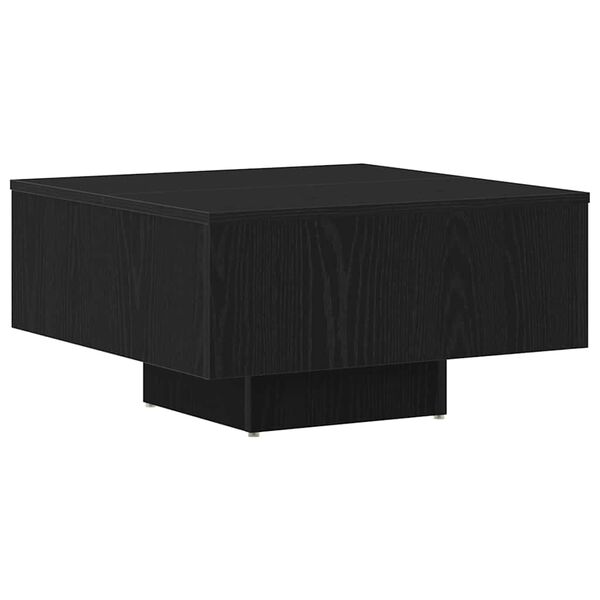 vidaXL Tavolino da salotto Rovere nero 60 x 60 x 31.5 cm