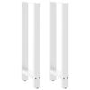 vidaXL Gambe per tavolo da bar bianche 2 pz 50x(100-101) cm in acciaio