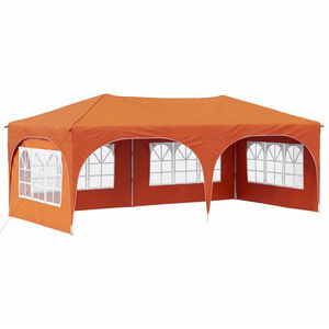 vidaXL Tenda per feste a pop-up 575 x 288 x 245 cm Arancione