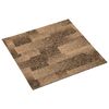 vidaXL Moquette per pavimenti 20 pz Marrone 50 x 50 cm PP